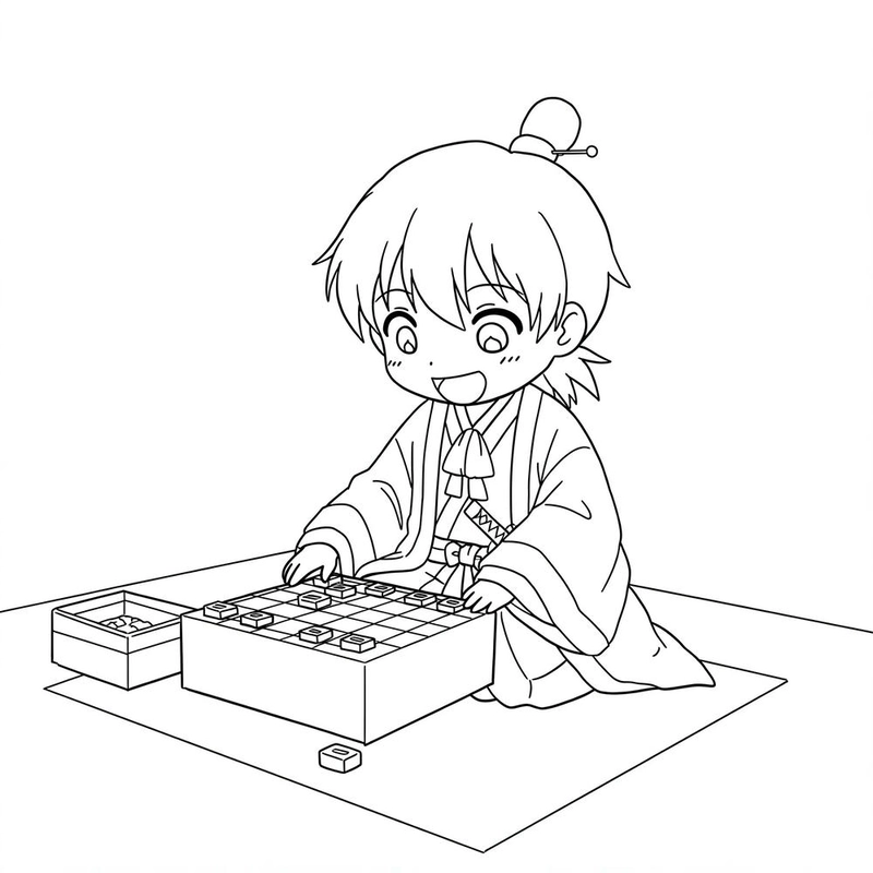 tranh tô màu anime nam ngầu chất