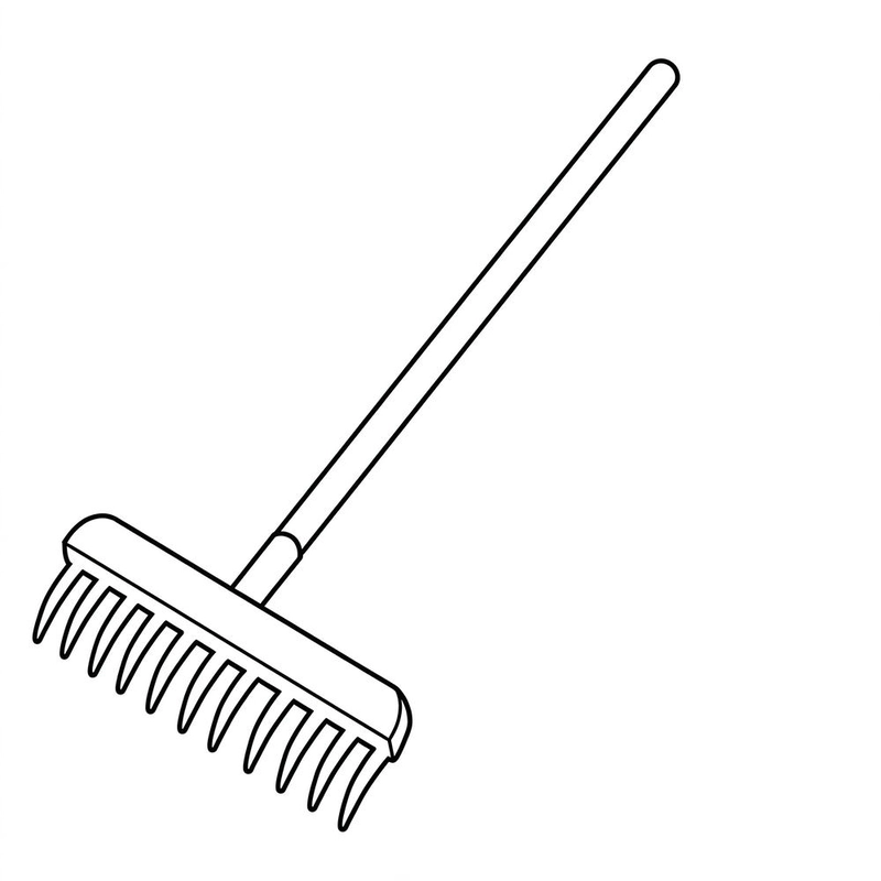 tranh vẽ dụng cụ nghề nông