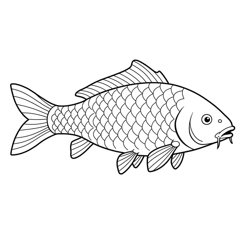 Tô màu cá chép đẹp