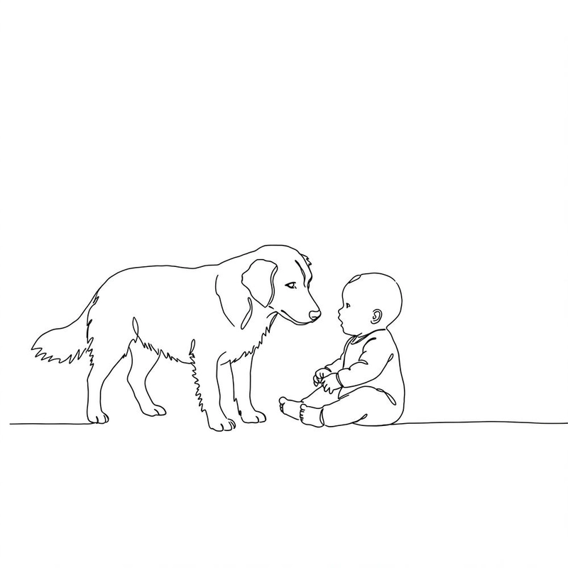 Tranh tô màu chó cho bé yêu