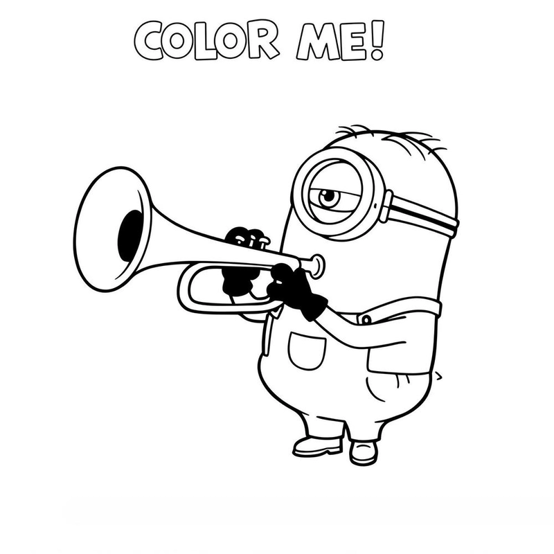 Tranh tô màu Minions cho trẻ em