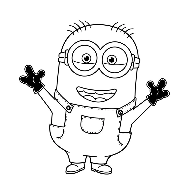 Tranh tô màu Minions hoạt hình