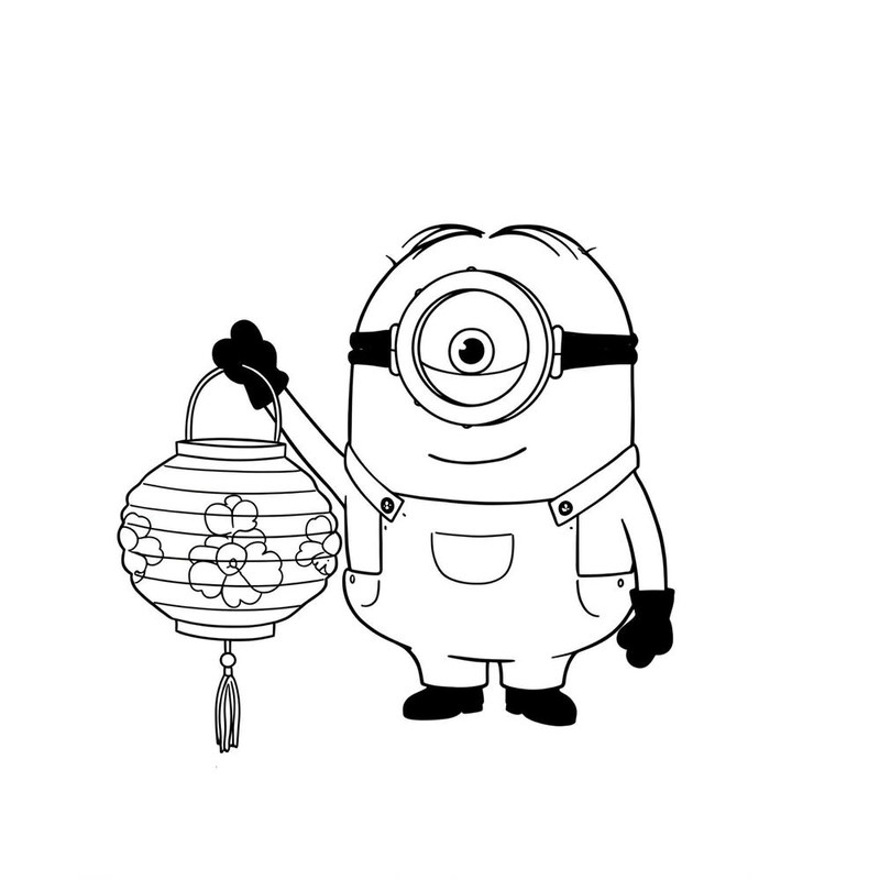 Hình ảnh tô màu Minion