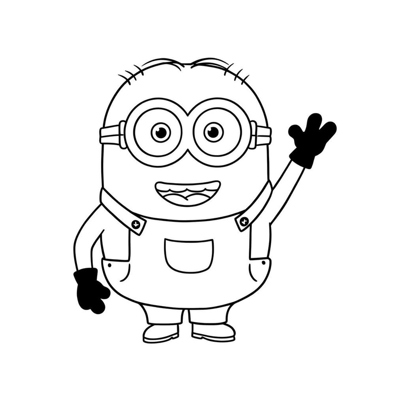 hình tô màu minion đẹp