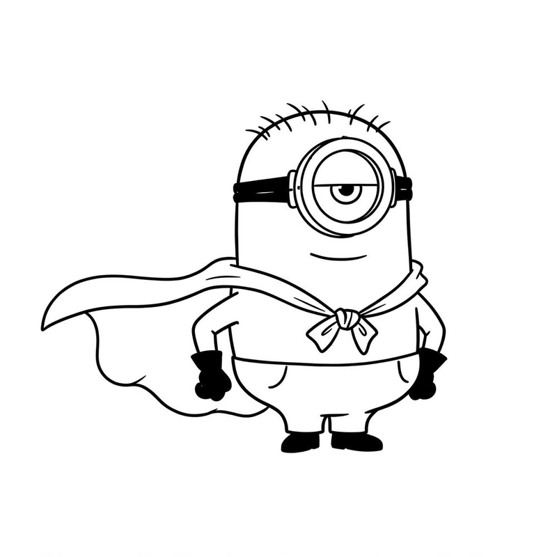 Tranh tô màu Minion sinh động