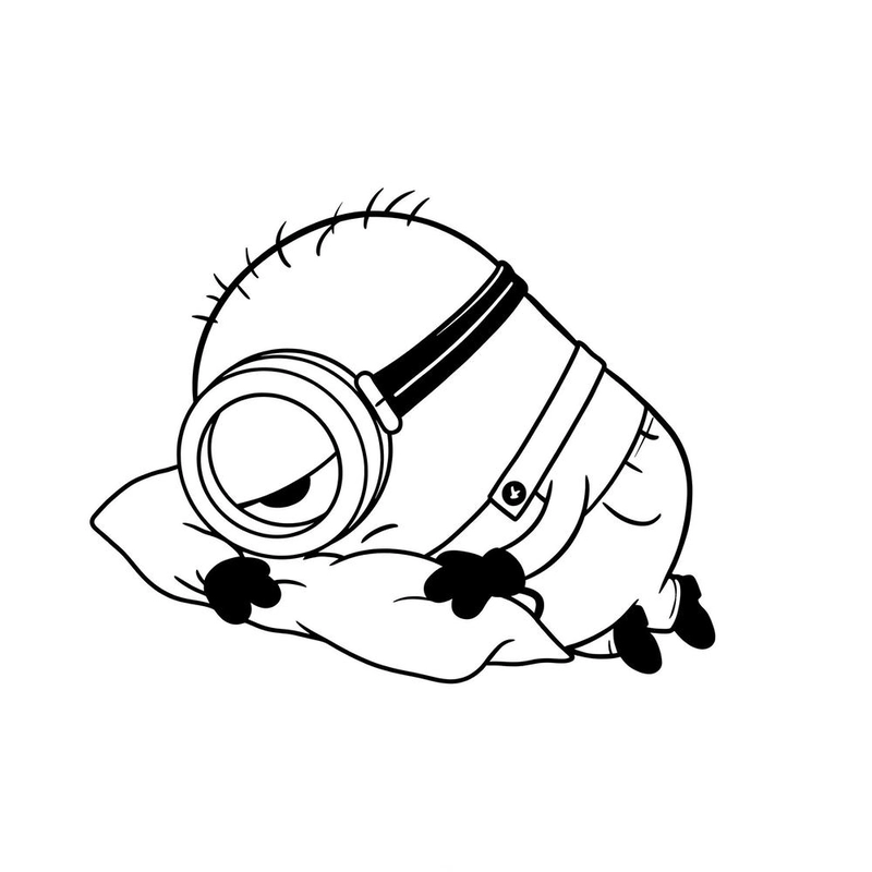 Hình tô màu Minions cho bé tập tô