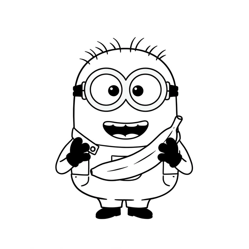 Tranh tô màu Minions đầy màu sắc