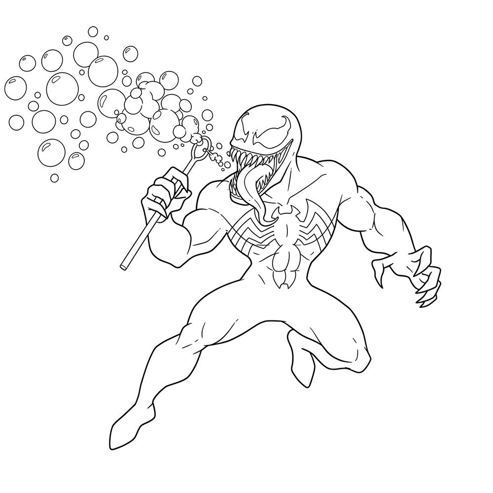 quái vật venom tô màu