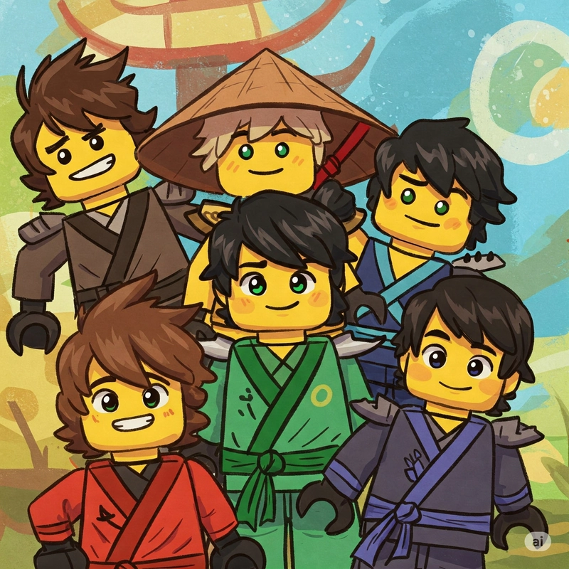 tranh tô màu Ninjago cực ngầu