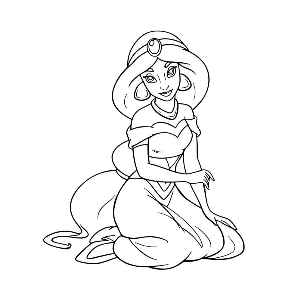 tranh công chúa disney tô màu