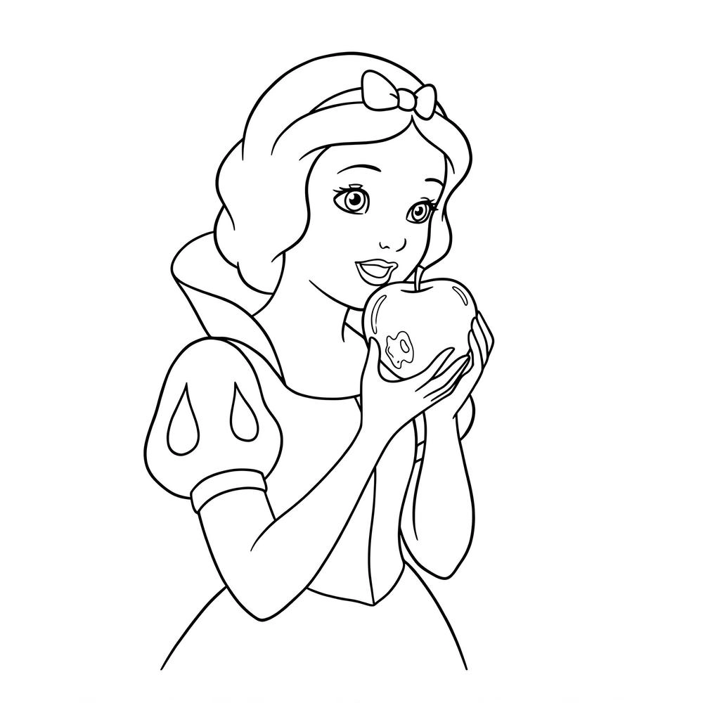 tranh công chúa disney chibi siêu dễ thương