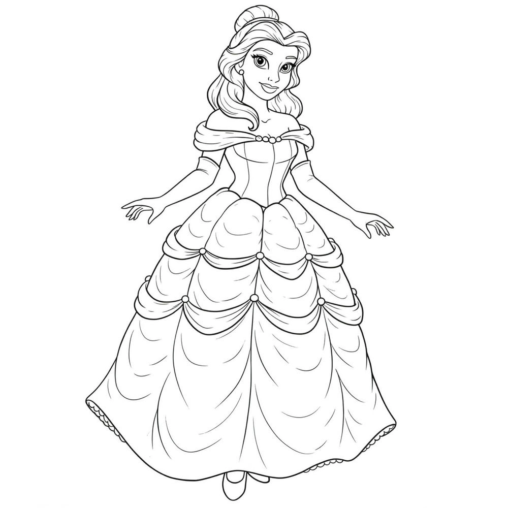 công chúa disney tô màu