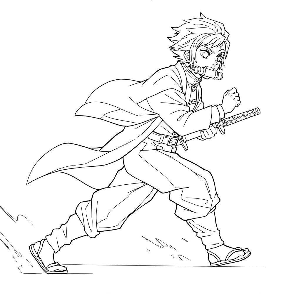 tranh vẽ kimetsu yaiba in sẵn