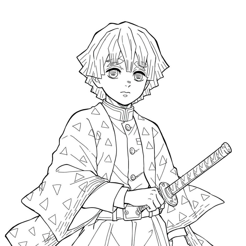 tranh vẽ kimetsu yaiba nét đẹp