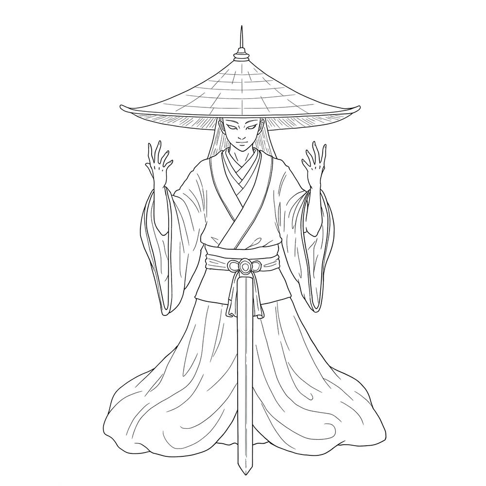 tranh tô màu kimetsu yaiba sáng tạo
