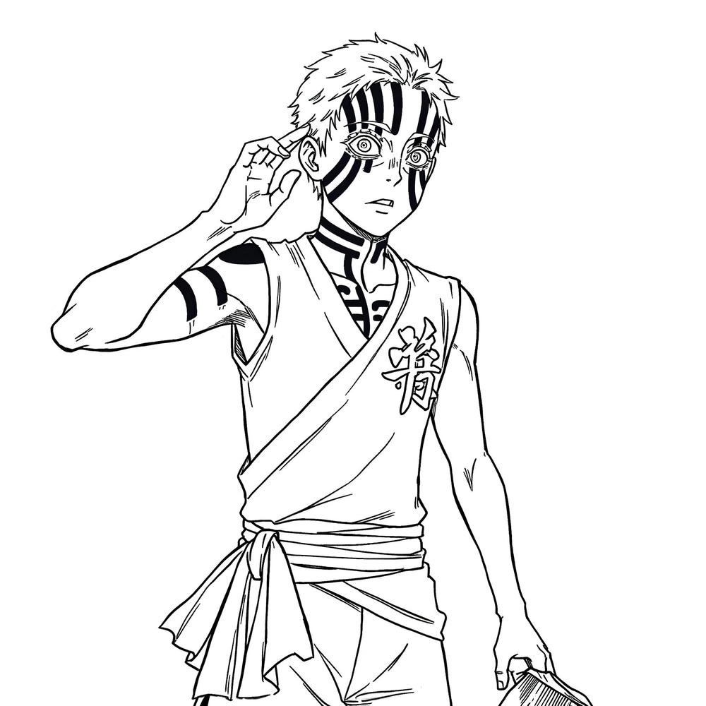 tranh tô màu kimetsu yaiba hot nhất