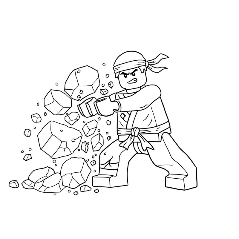 Tranh vẽ Ninjago cho bé tô màu
