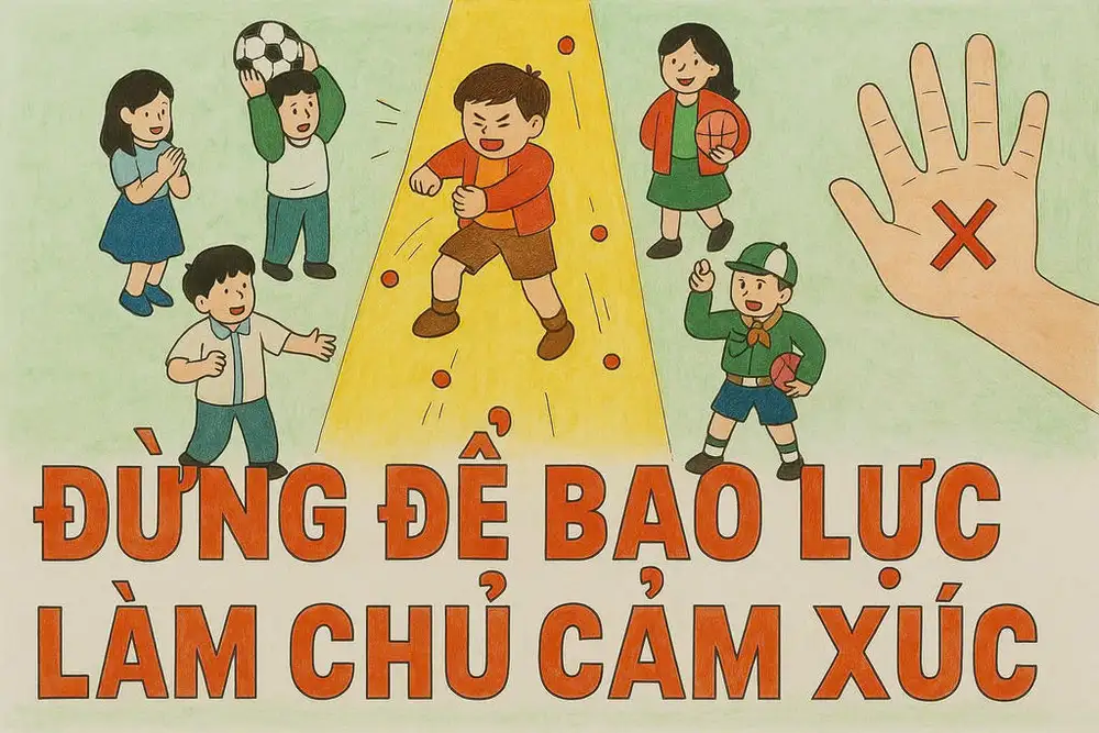 tranh vẽ chủ đề bạo lực học đường do học sinh vẽ 