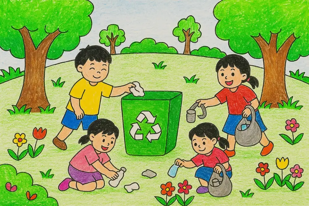 bảo vệ môi trường tranh vẽ nghệ thuật 