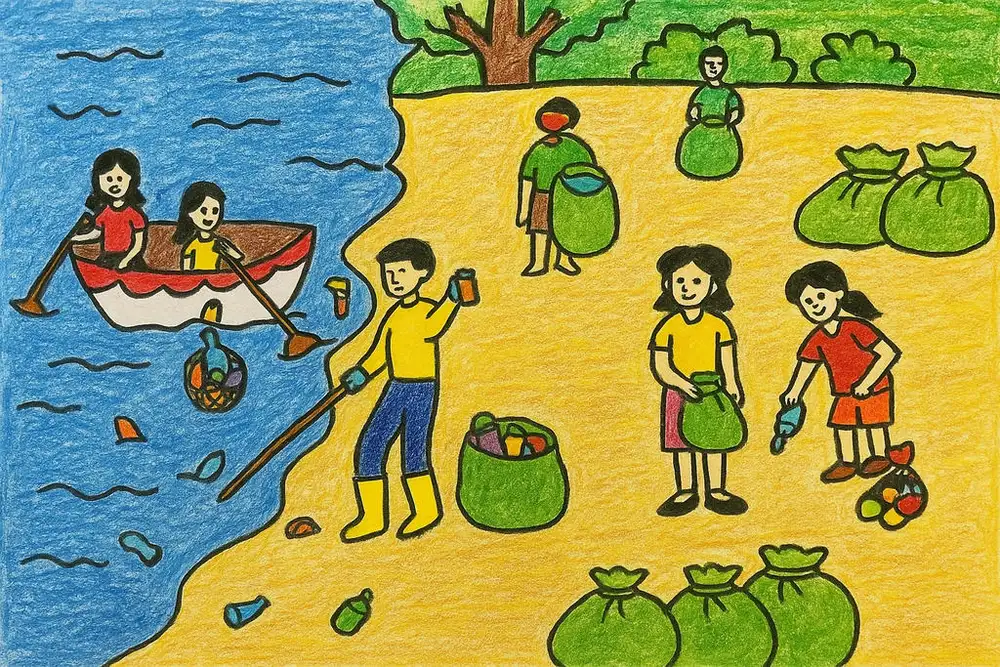 đề tài bảo vệ môi trường tranh vẽ cho học sinh 