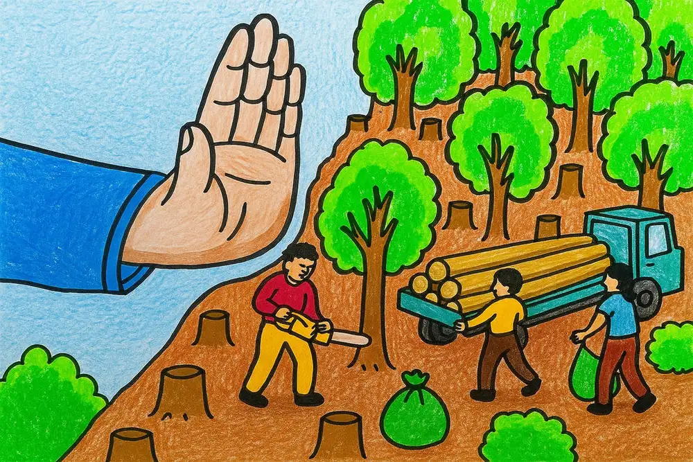 tranh vẽ bảo vệ môi trường mang thông điệp xanh 