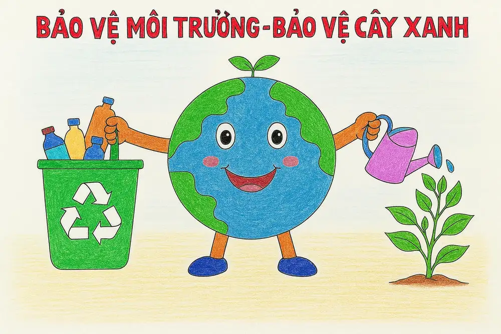 vẽ tranh bảo vệ môi trường lớp 6 ý nghĩa 
