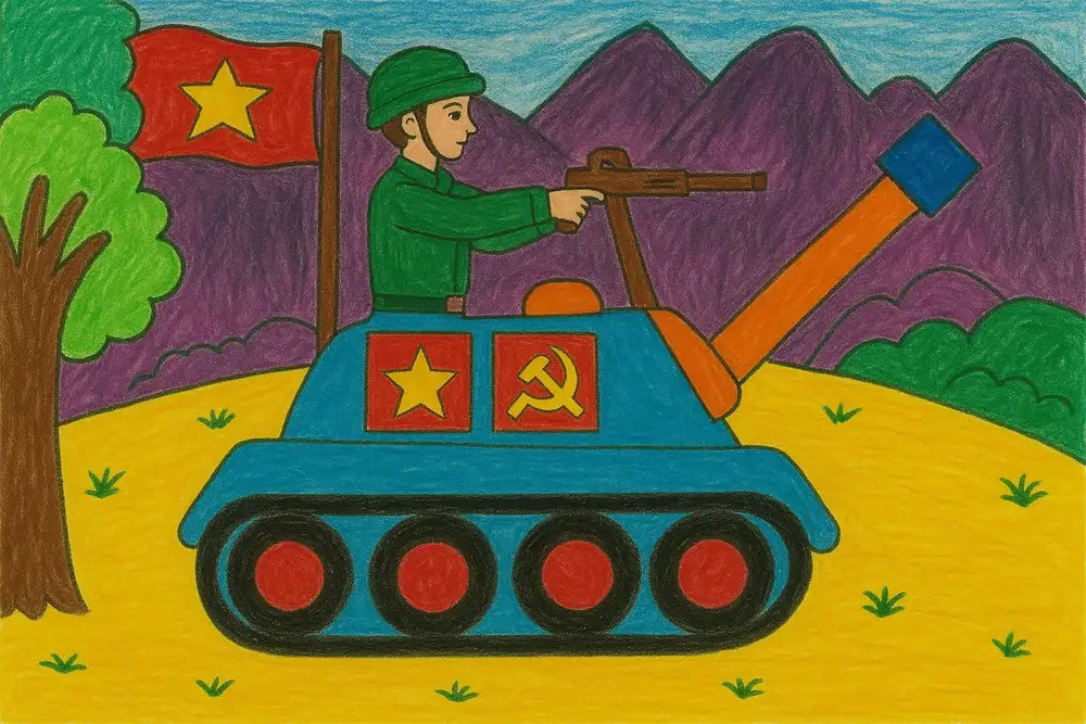 Ý nghĩa của tranh vẽ chú bộ đội