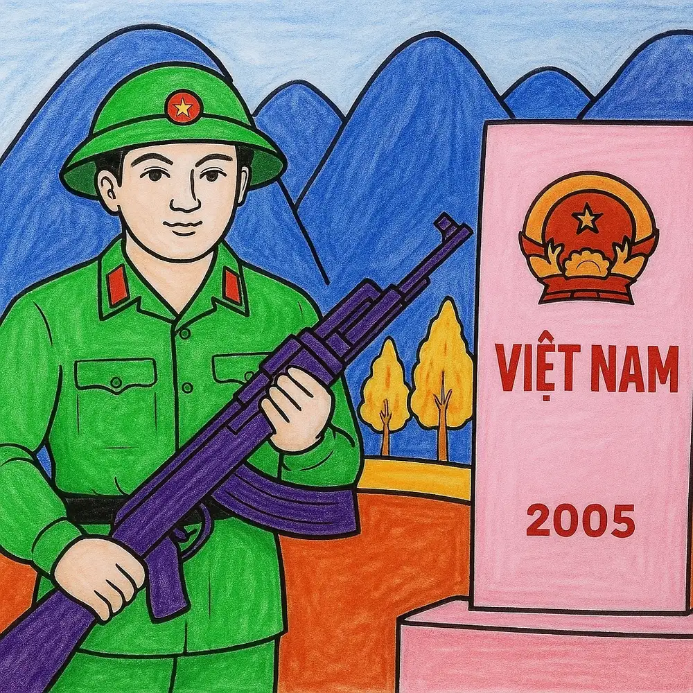 tranh vẽ chú bộ đội bằng bút chì