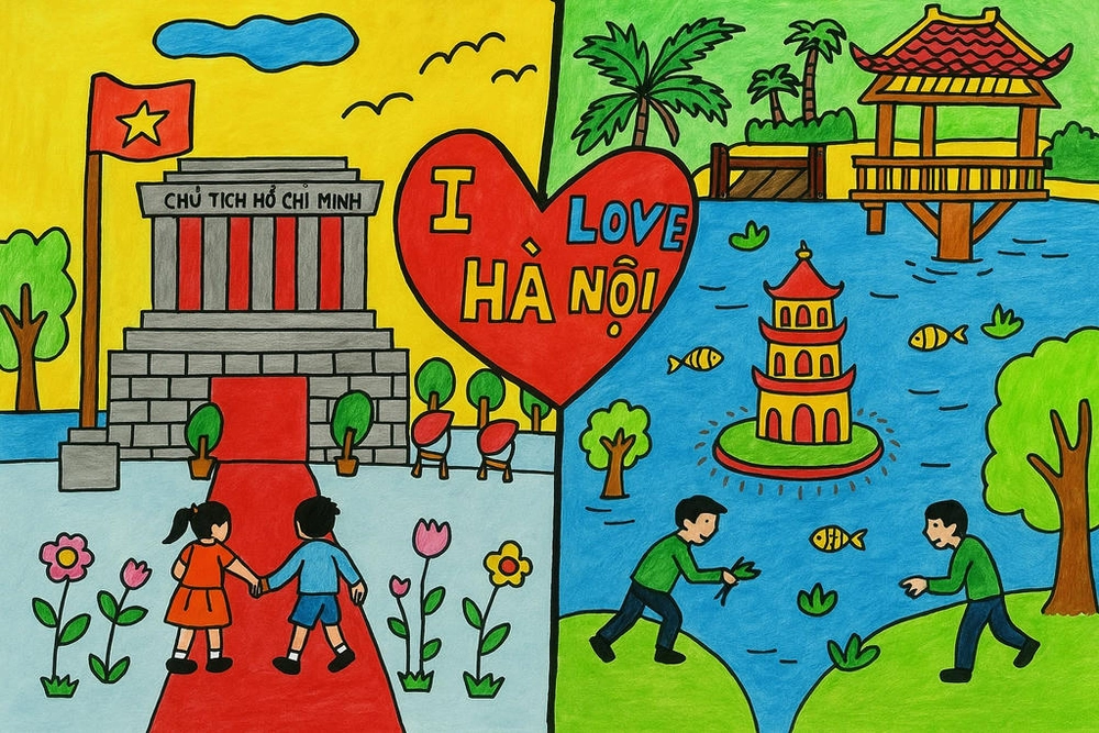 Các phong cách tranh vẽ em yêu hà nội phổ biến