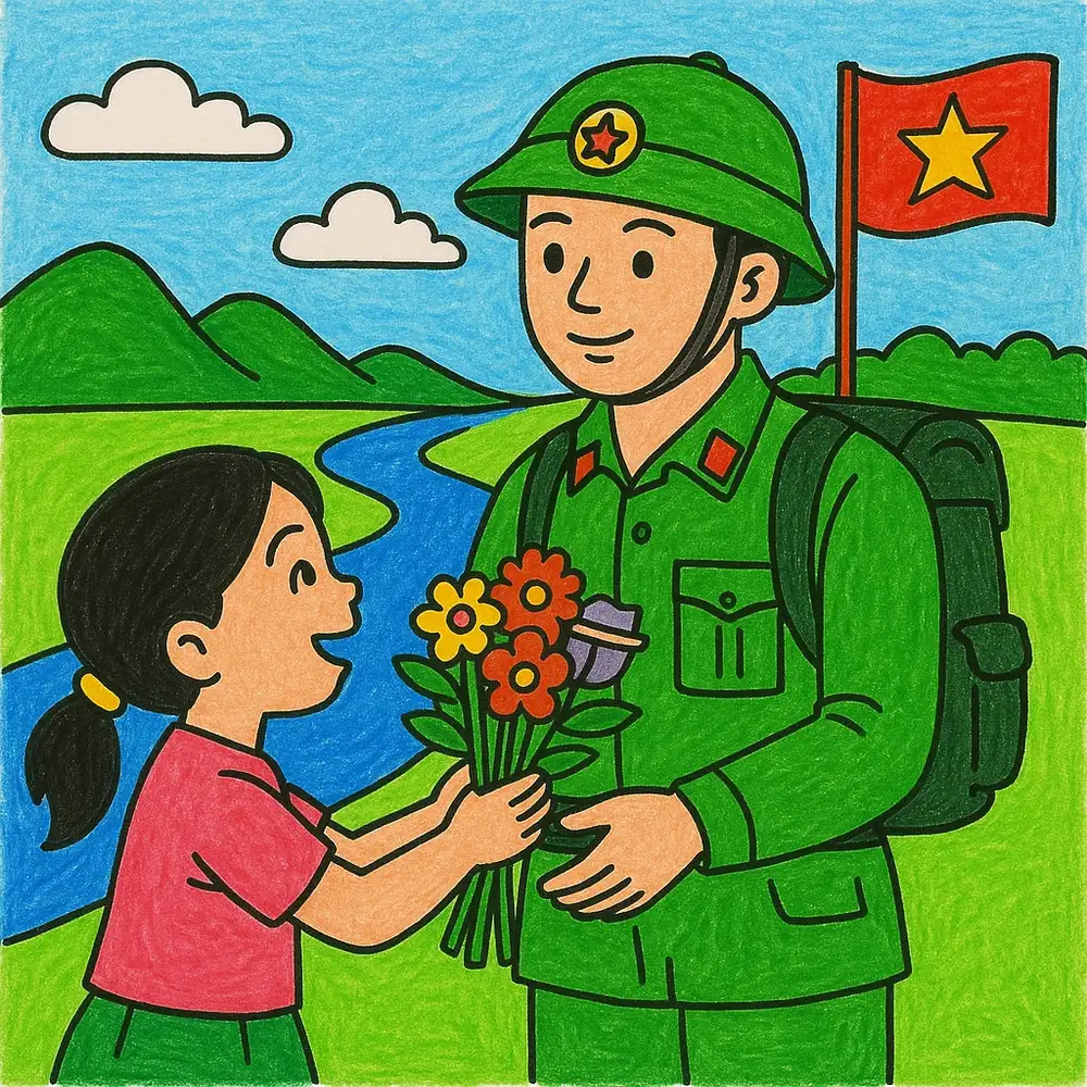 vẽ tranh chủ đề em yêu tổ quốc việt nam