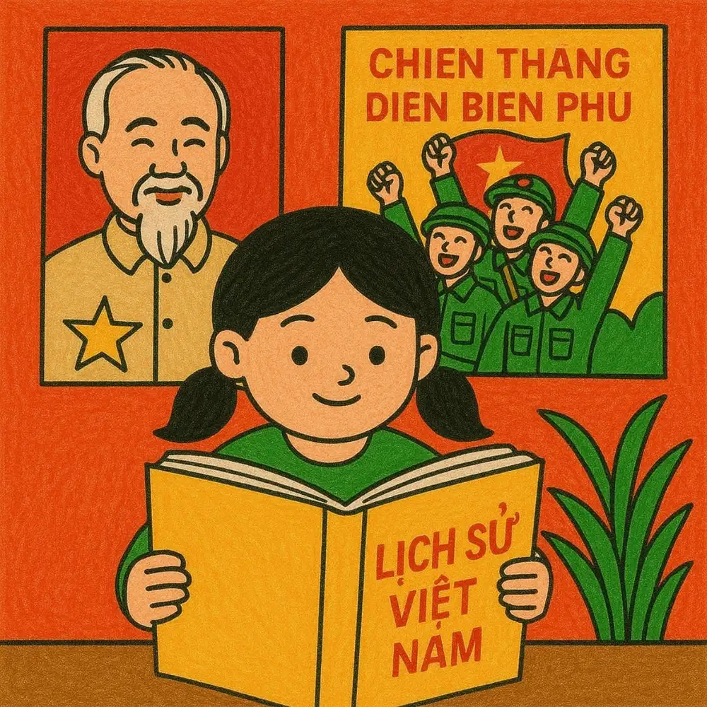 tranh em yêu tổ quốc việt nam có hình bác hồ 