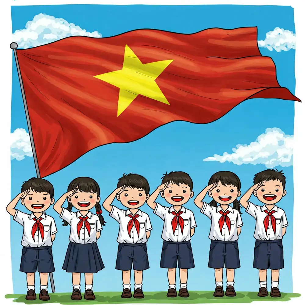 tranh em yêu tổ quốc việt nam ý nghĩa sâu sắc 