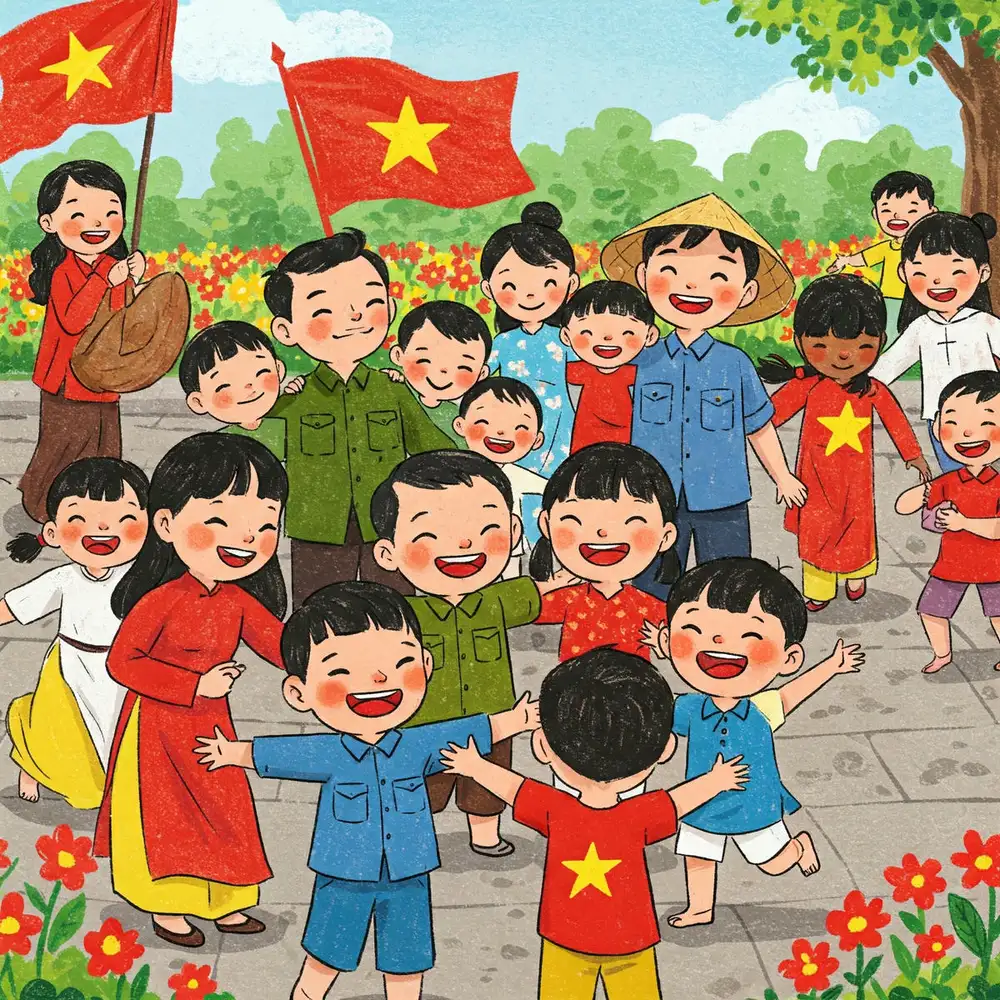 tranh lễ kỷ niệm 30/4 
