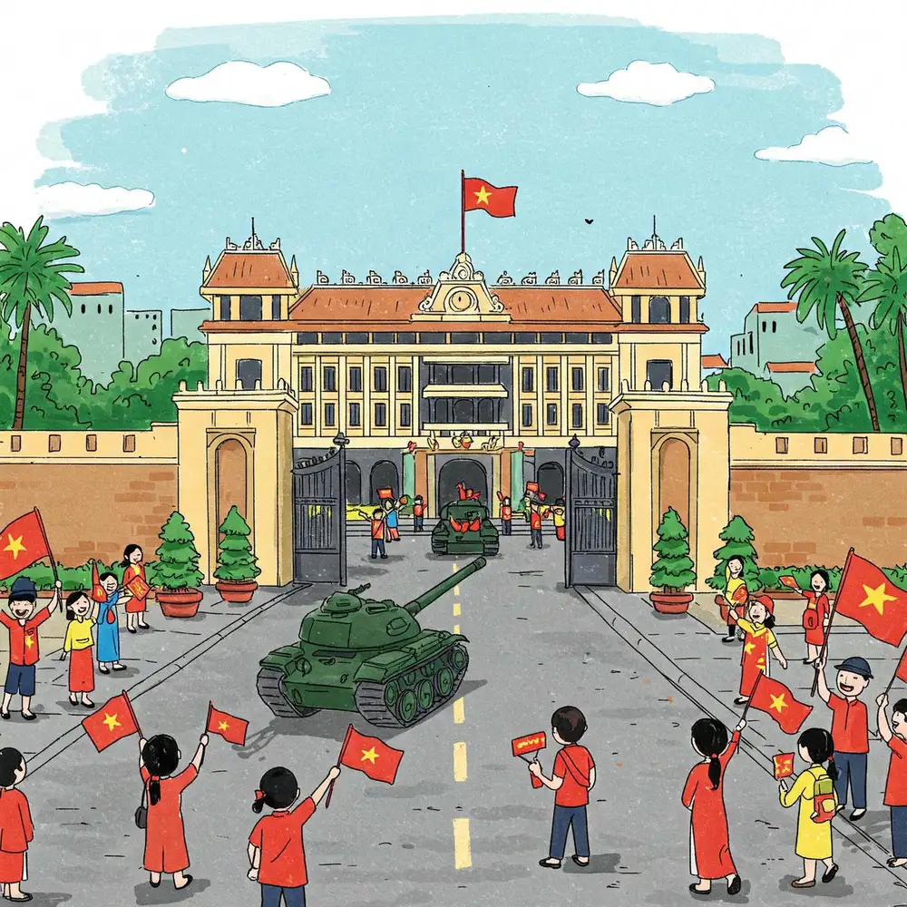 hình ảnh giải phóng miền nam 