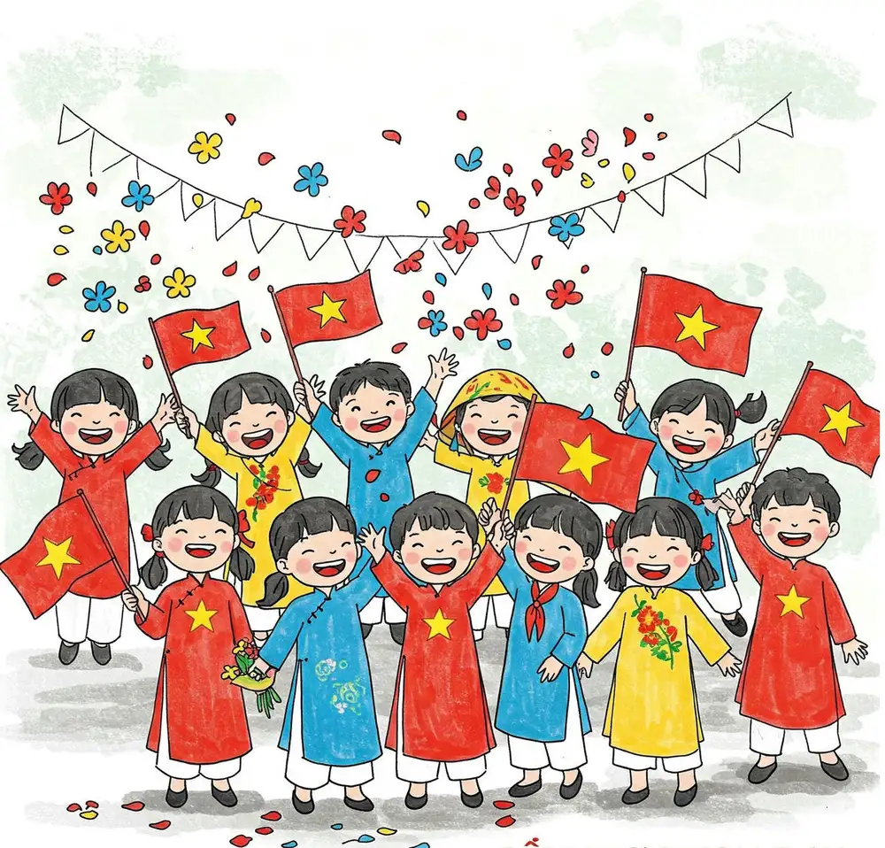 tranh vẽ 50 năm ngày giải phóng miền nam