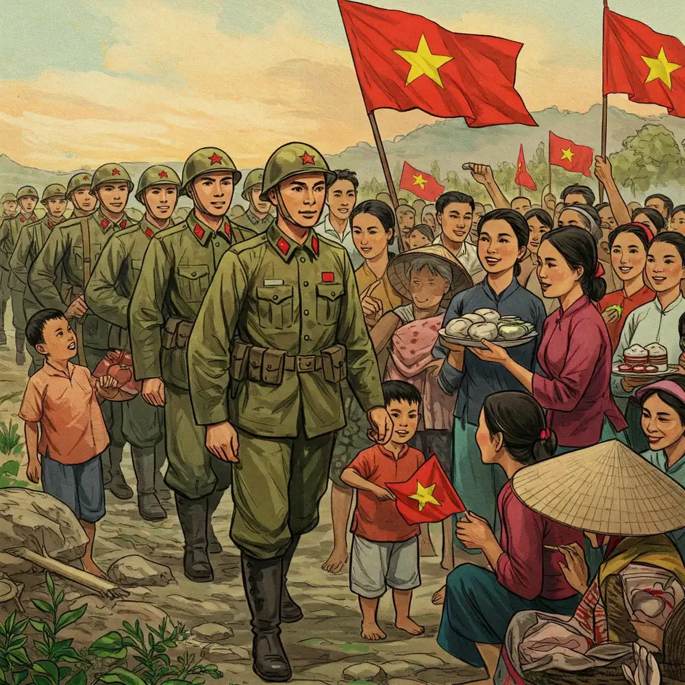 tranh ngày chiến thắng 30/4 