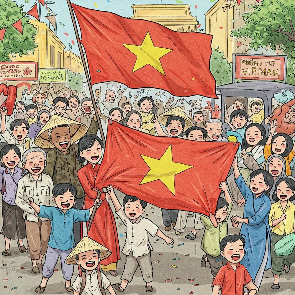 tranh đề tài 30/4 