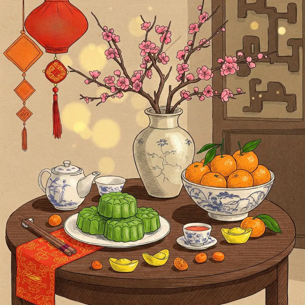 vẽ tranh hoa đào đơn giản và đẹp 