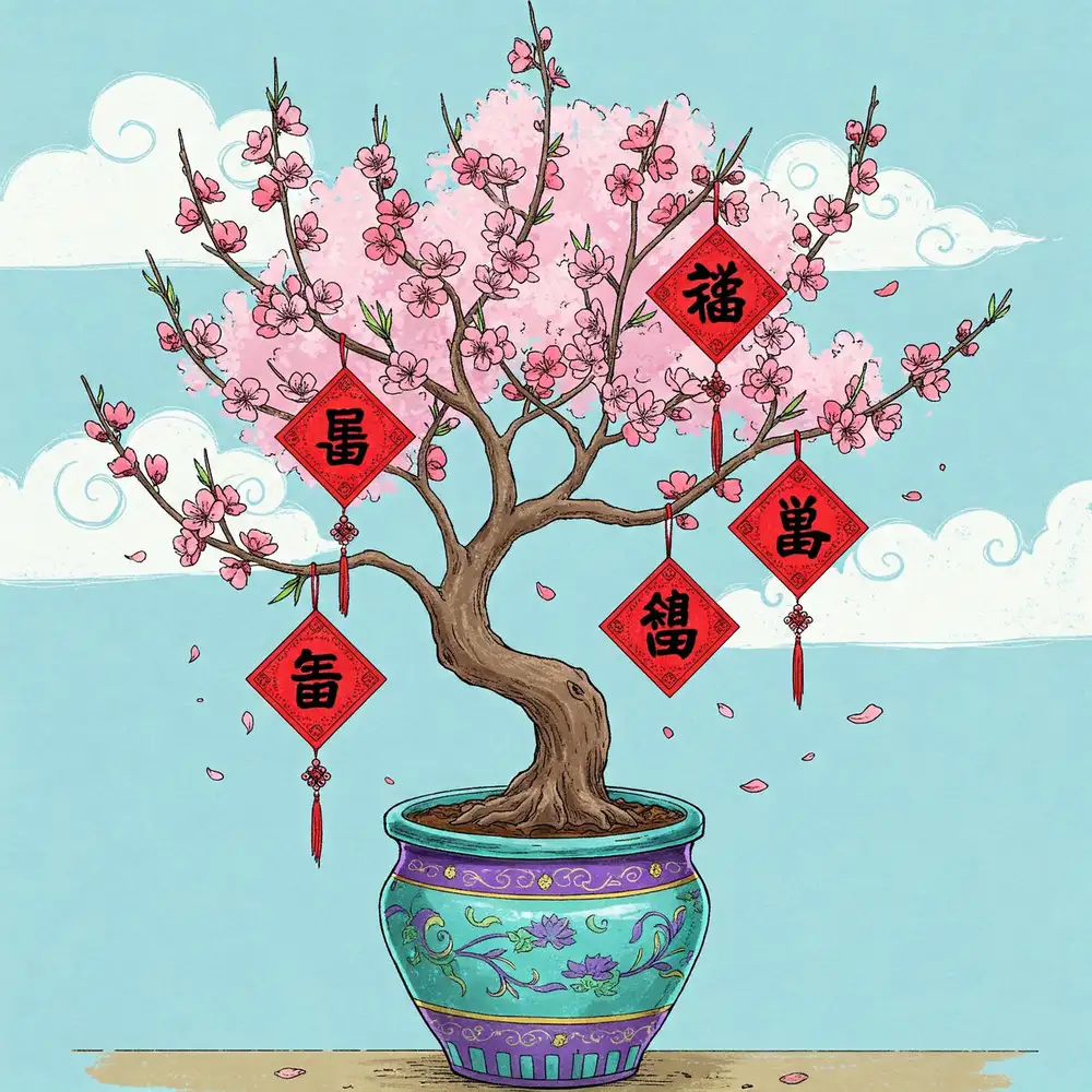 vẽ tranh phong cảnh hoa anh đào 