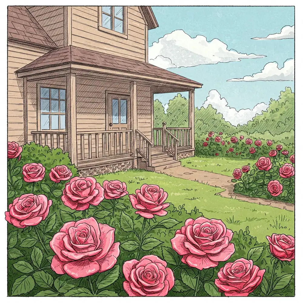 vẽ tranh hoa hồng đơn giản dễ hiểu