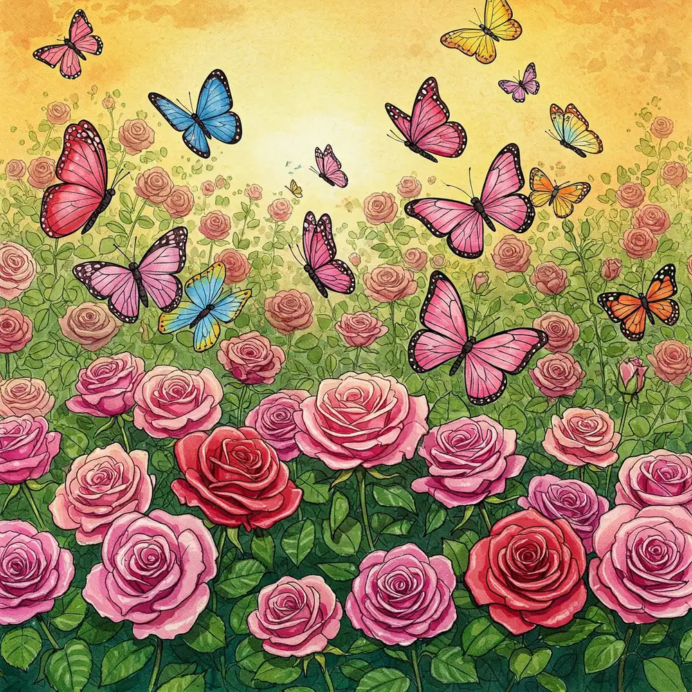 vẽ tranh hoa hồng đơn giản bằng bút chì