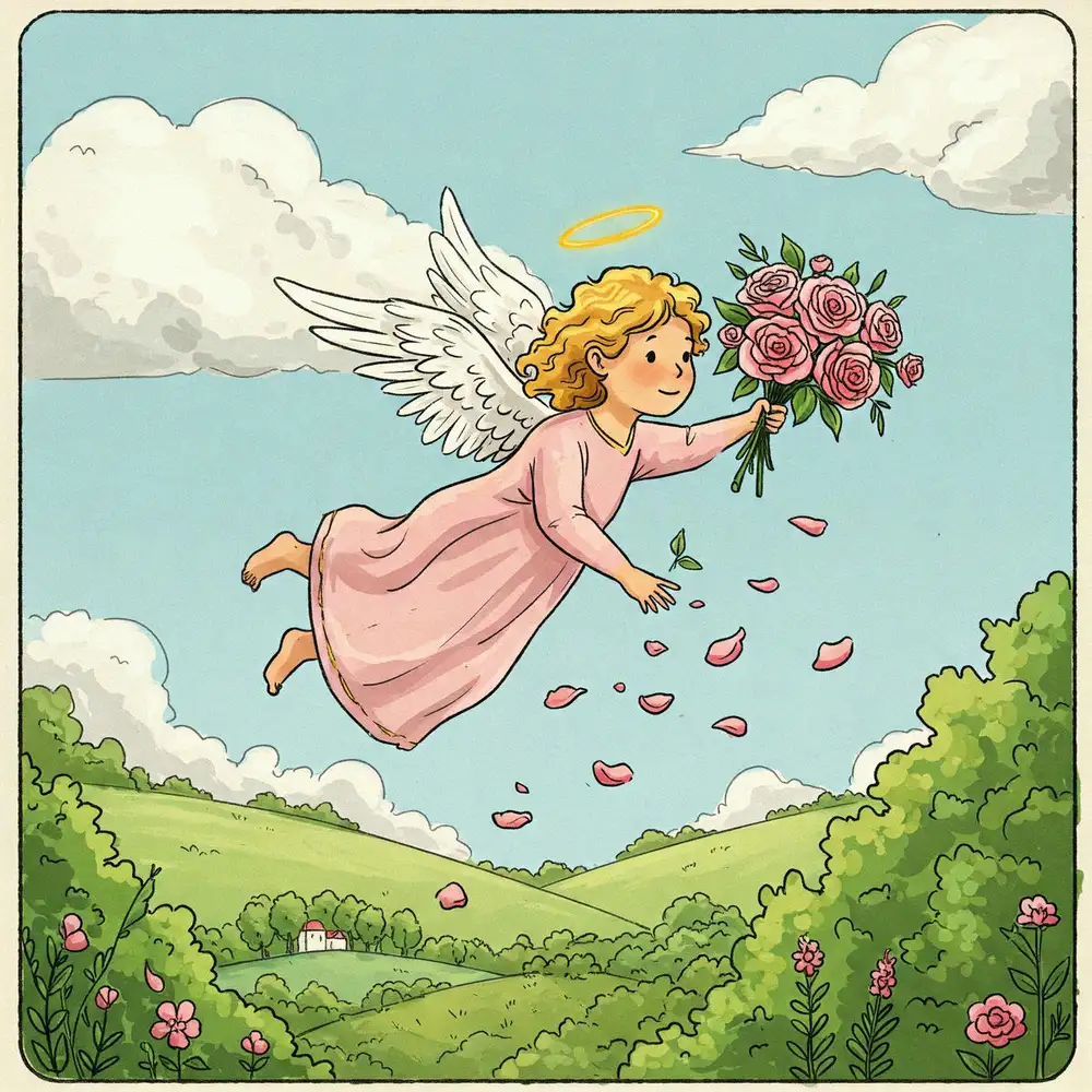 vẽ tranh bông hoa hồng nhẹ nhàng