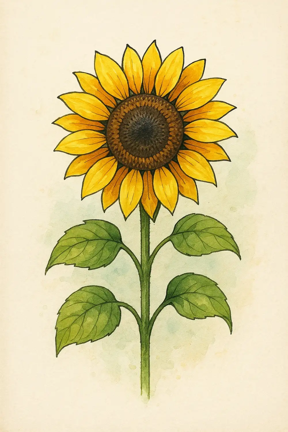 tranh vẽ hoa hướng dương nổi bật