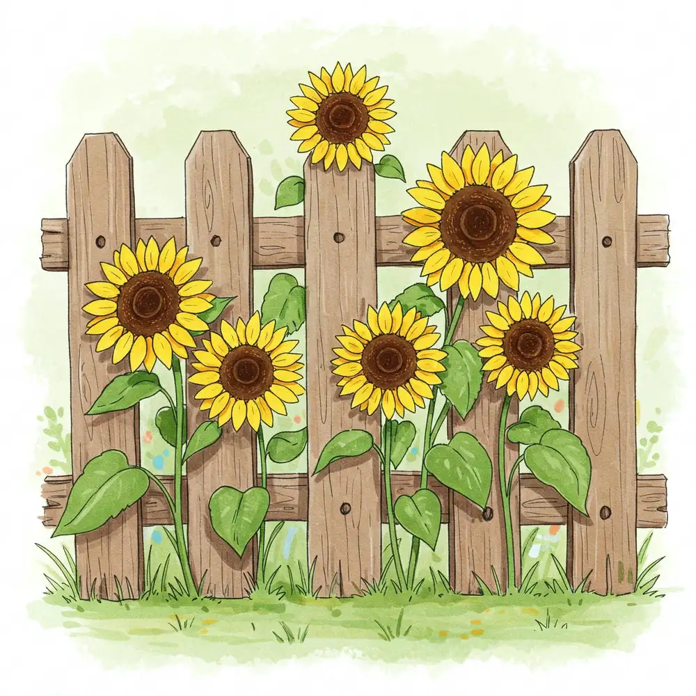 tranh vẽ hoa hướng dương tươi tắn