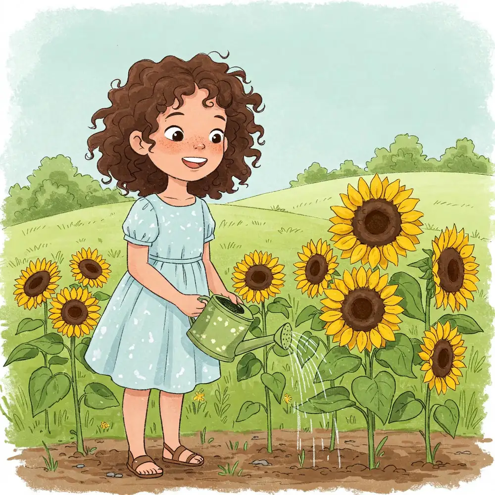 hình vẽ hoa hướng dương tươi sáng