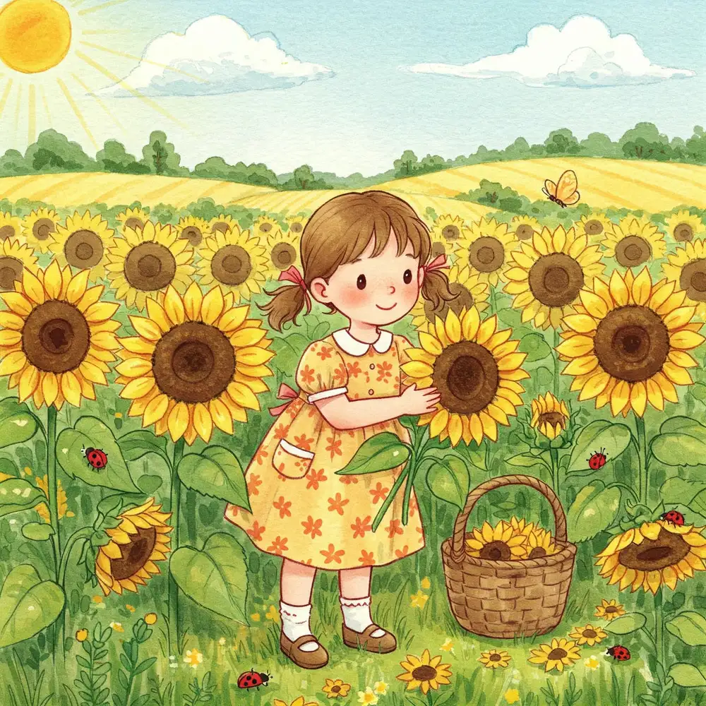 vẽ tranh hoa hướng dương dễ dàng