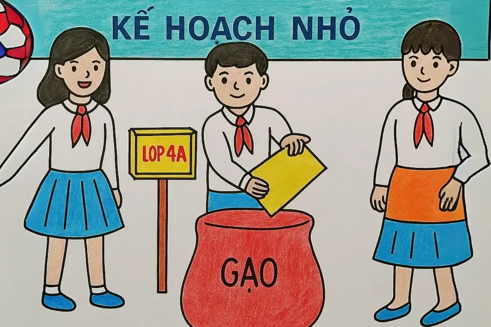 tranh minh họa giúp đỡ người khó khăn 