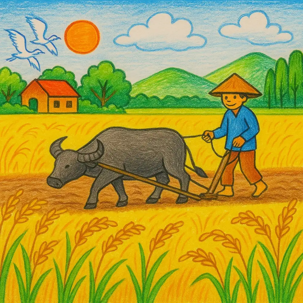 Tranh vẽ quê hương là gì?