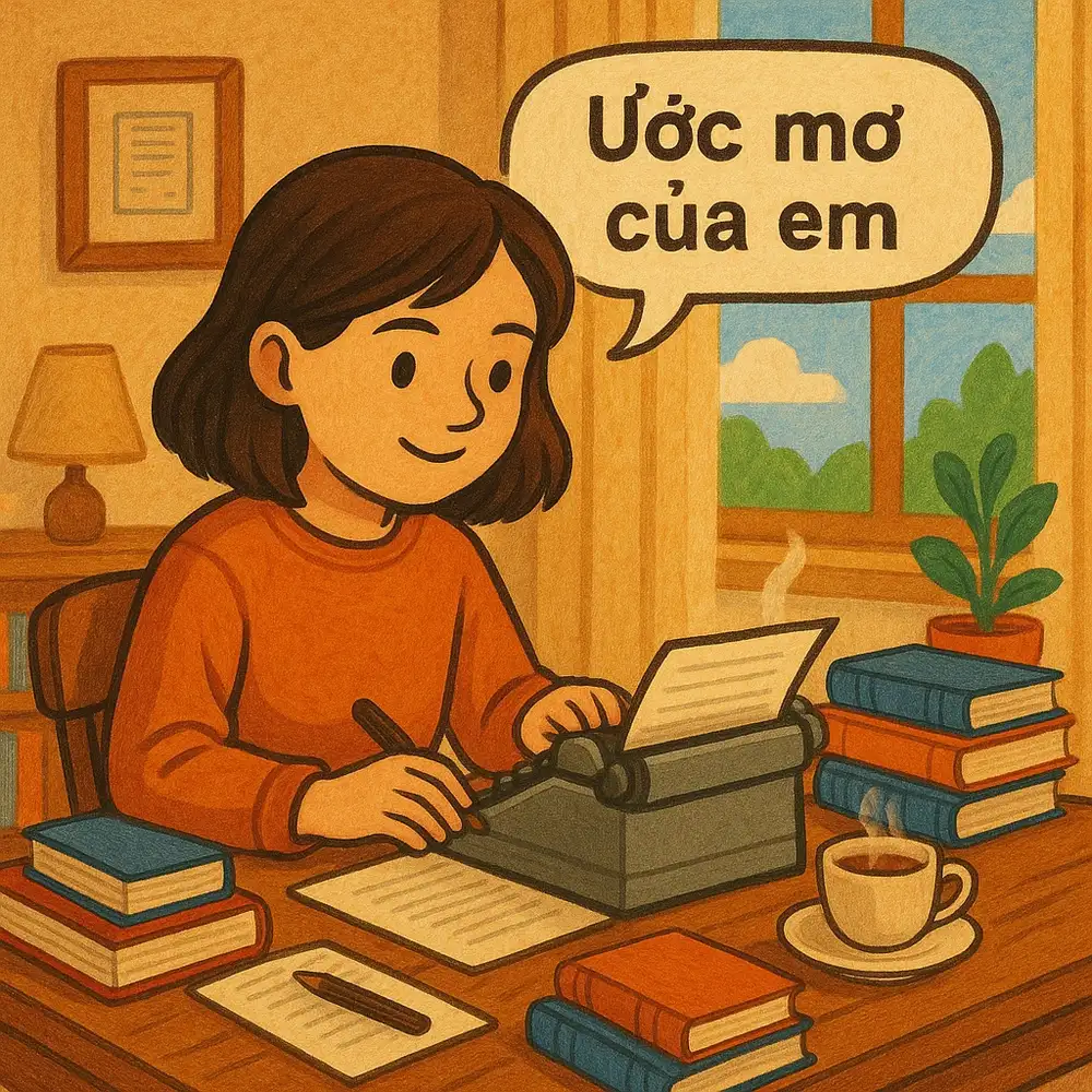 tranh vẽ ước mơ về nghề nghiệp yêu thích 