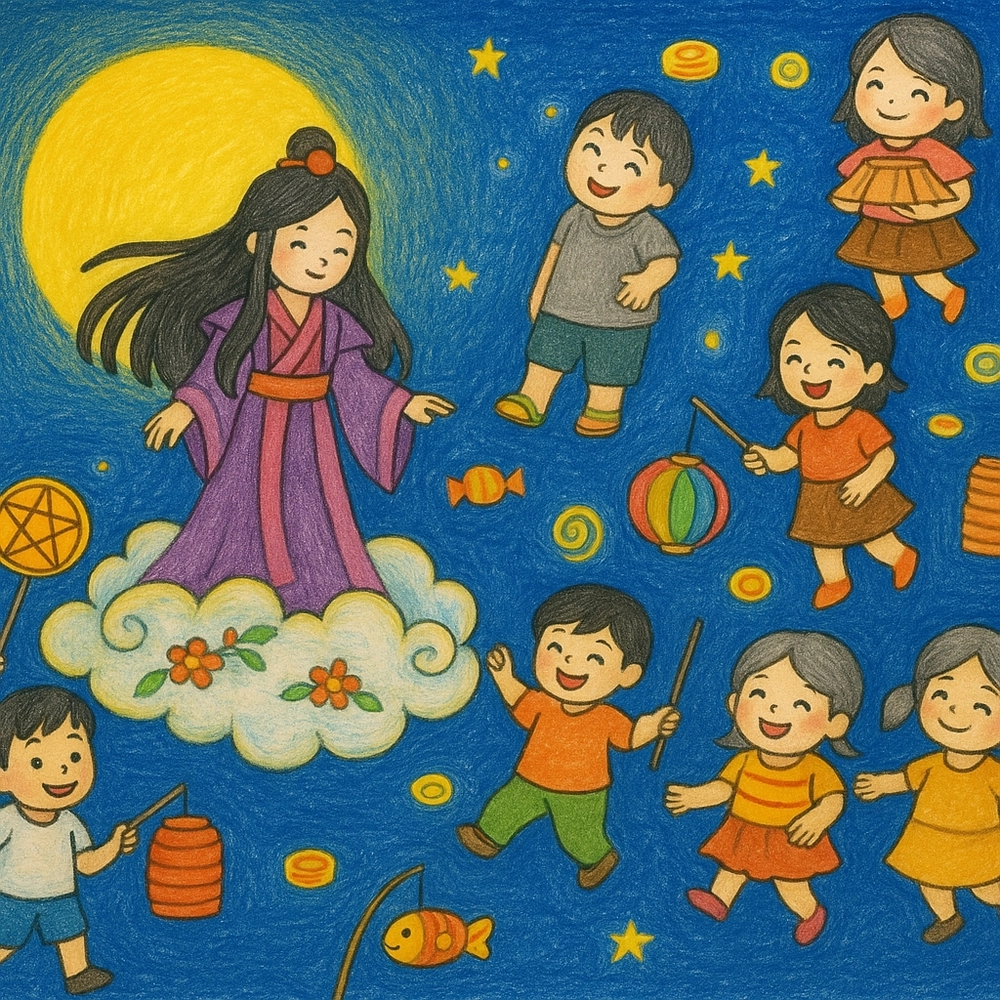 Những chủ đề vẽ tranh Trung thu đẹp nhất 